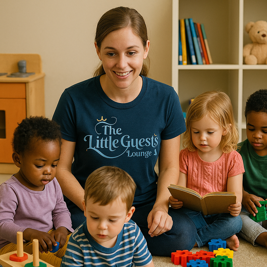 Childcare supervision at The Little Guests Lounge
